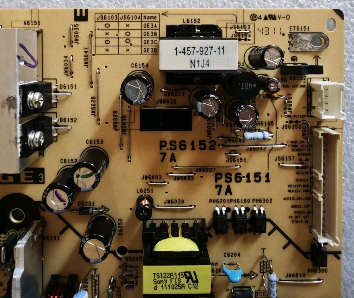 Sony APS-264(CH) 1-474-213-13 Power Supply Board TV Tested Working - immagine 7