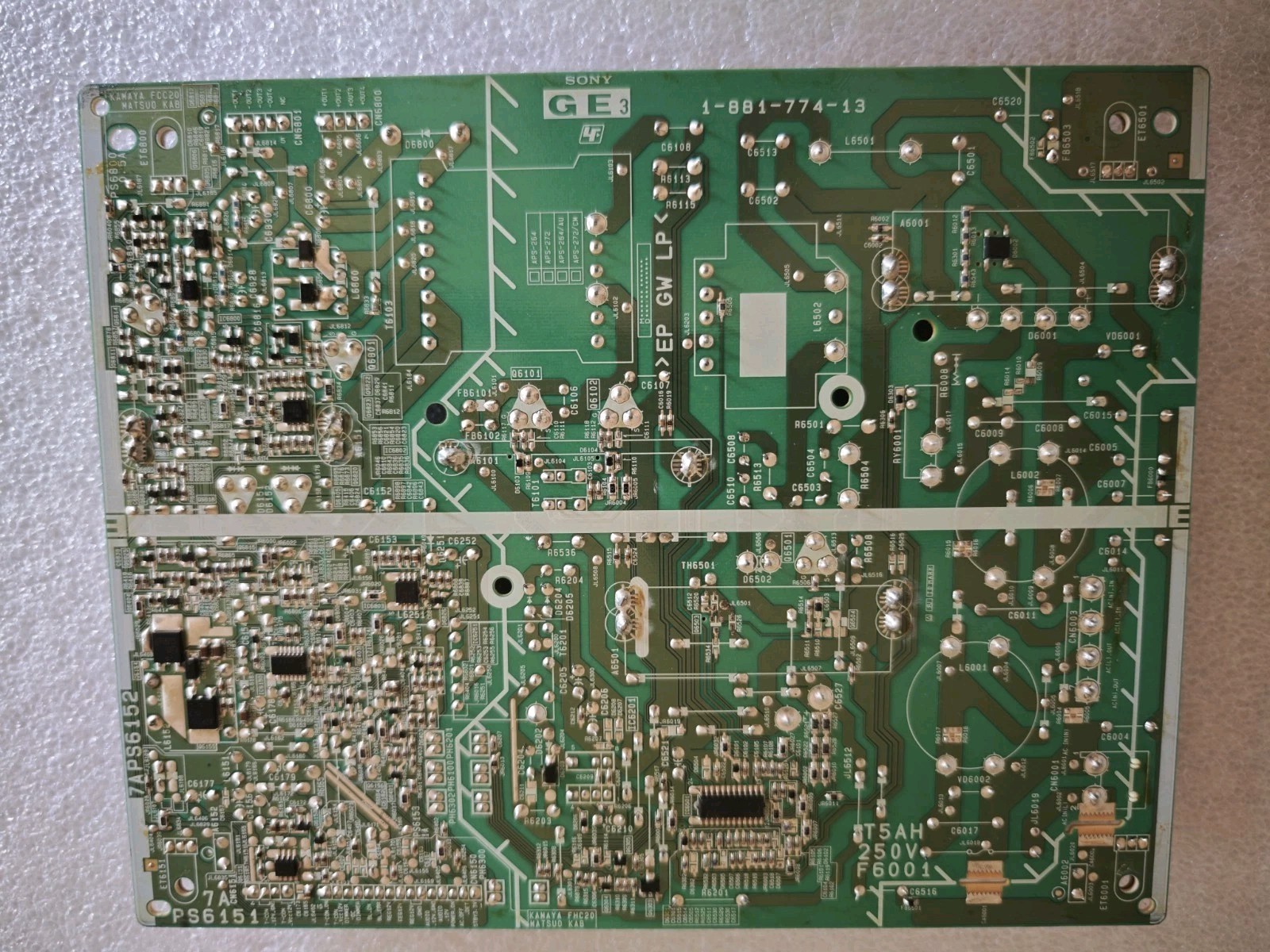 Sony APS-264(CH) 1-474-213-13 Power Supply Board TV Tested Working - immagine 10