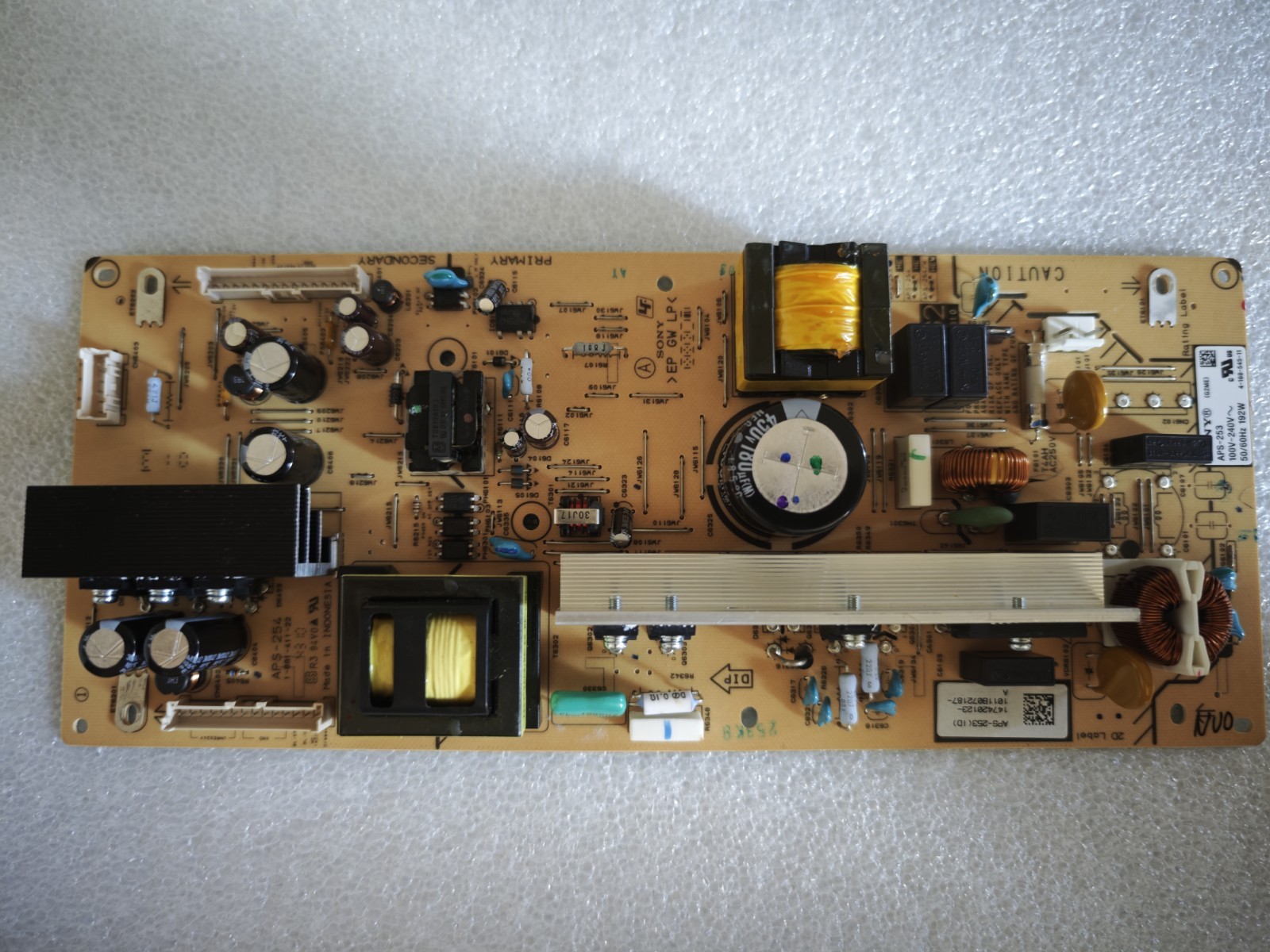 Sony APS-253(ID) 147420123 G2ME Power Supply Board TV Tested Working