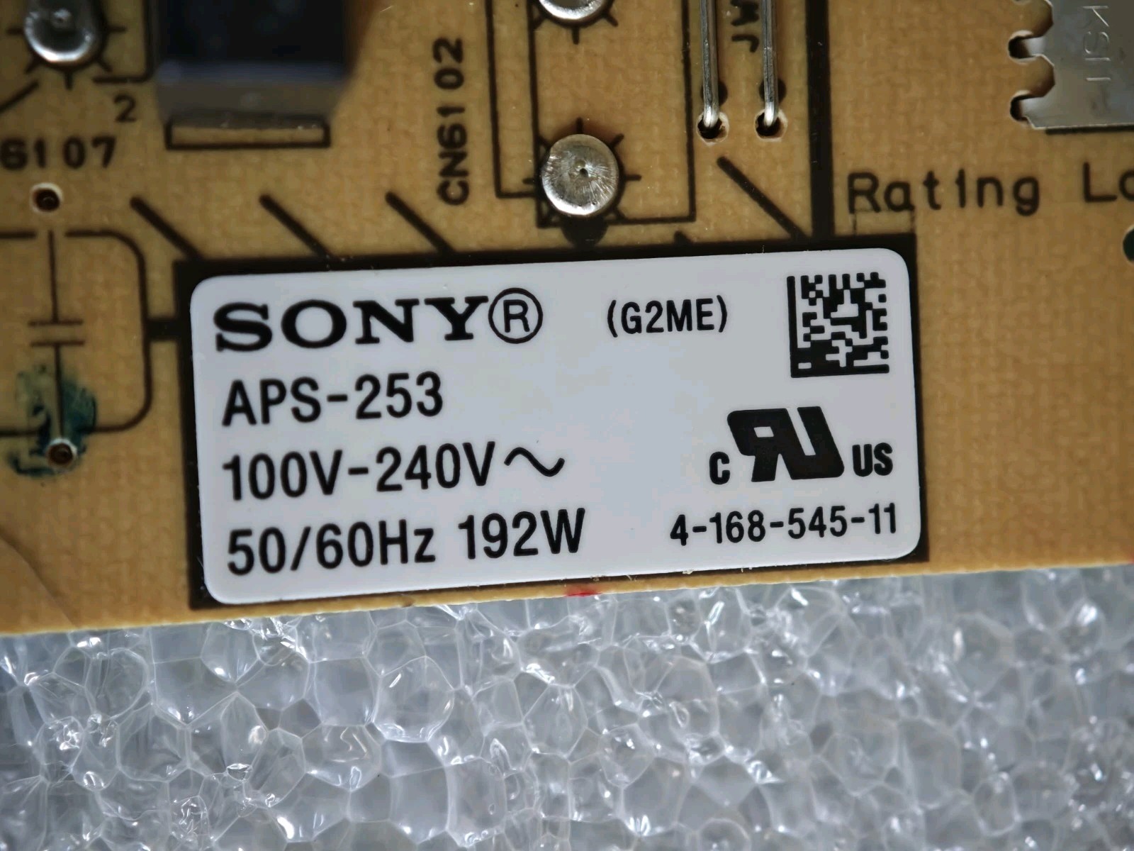 Sony APS-253(ID) 147420123 G2ME Power Supply Board TV Tested Working - immagine 3
