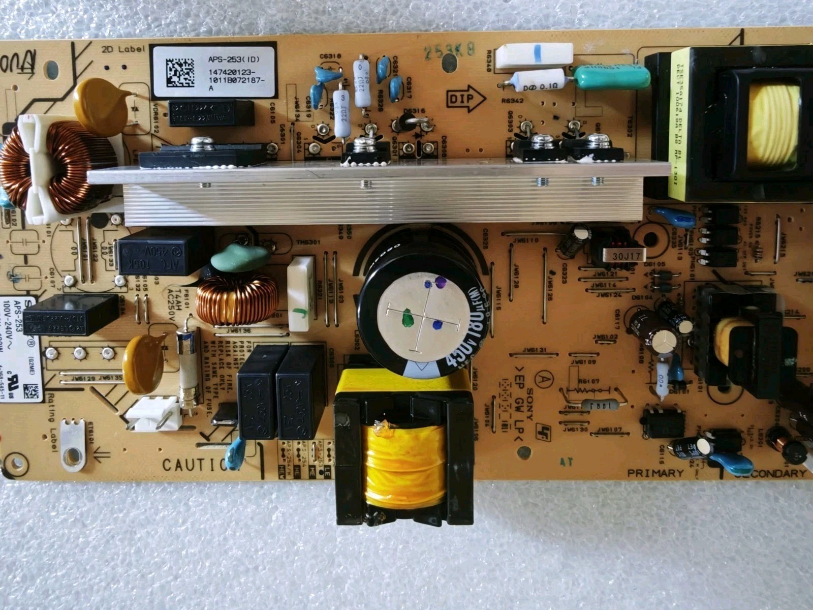 Sony APS-253(ID) 147420123 G2ME Power Supply Board TV Tested Working - immagine 5