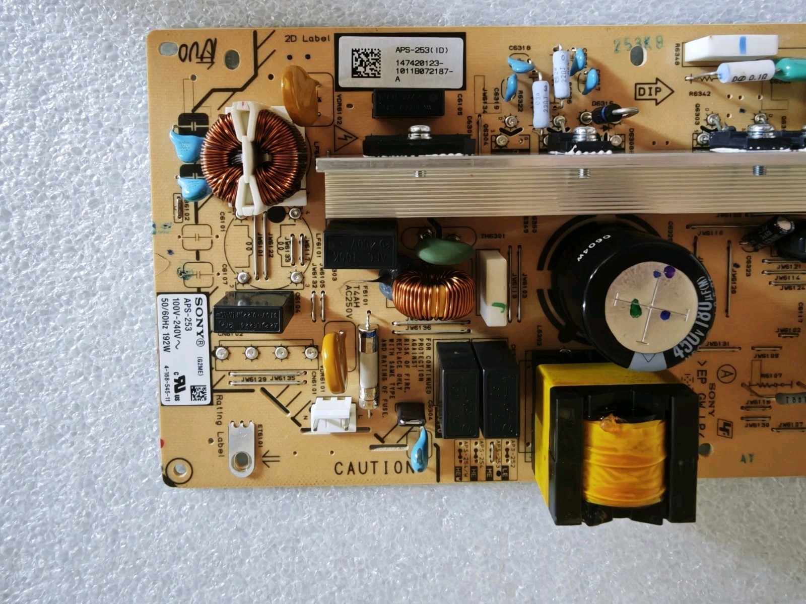 Sony APS-253(ID) 147420123 G2ME Power Supply Board TV Tested Working - immagine 6