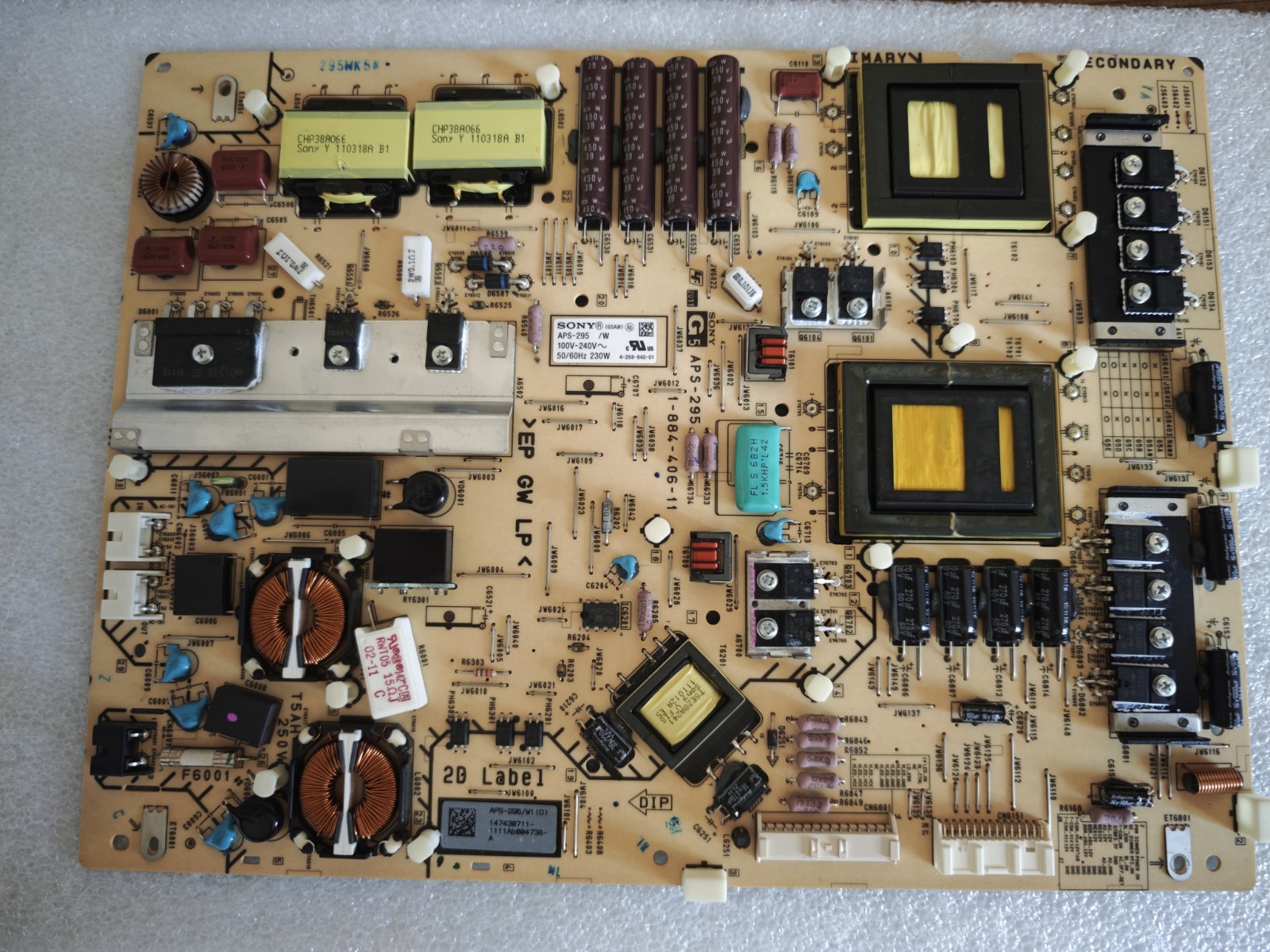 Sony KDL-46HX820 3 Parts Kit Main Board APS-295 PSU Bass Speaker OEM - immagine 2