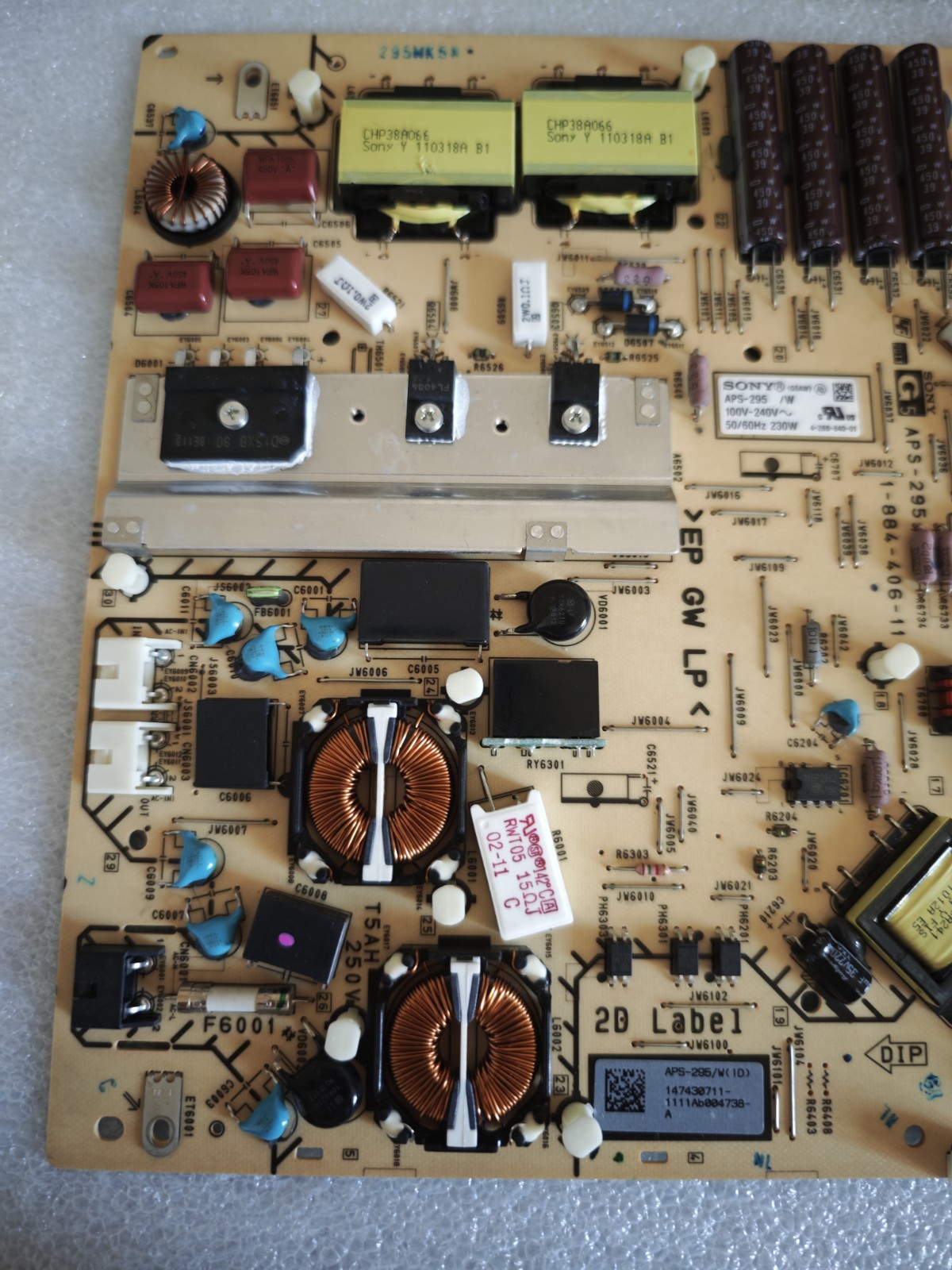 Sony KDL-46HX820 3 Parts Kit Main Board APS-295 PSU Bass Speaker OEM - immagine 6