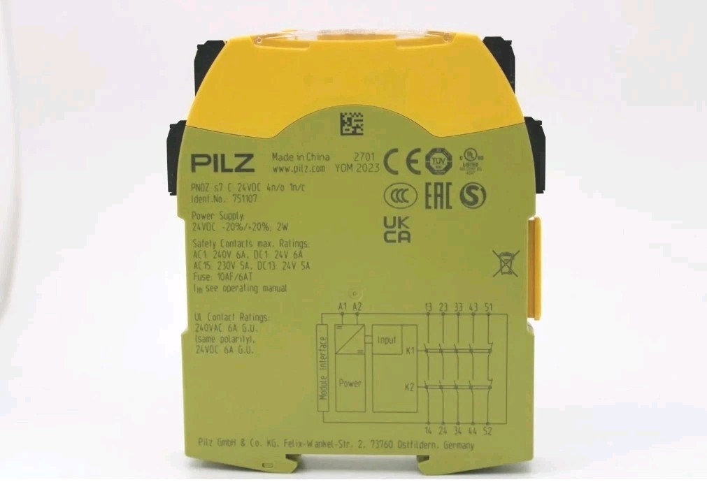 Pilz PNOZ s7 C 751107 Relè Sicurezza 24VDC Modulo Espansione 4NO 1NC - immagine 3