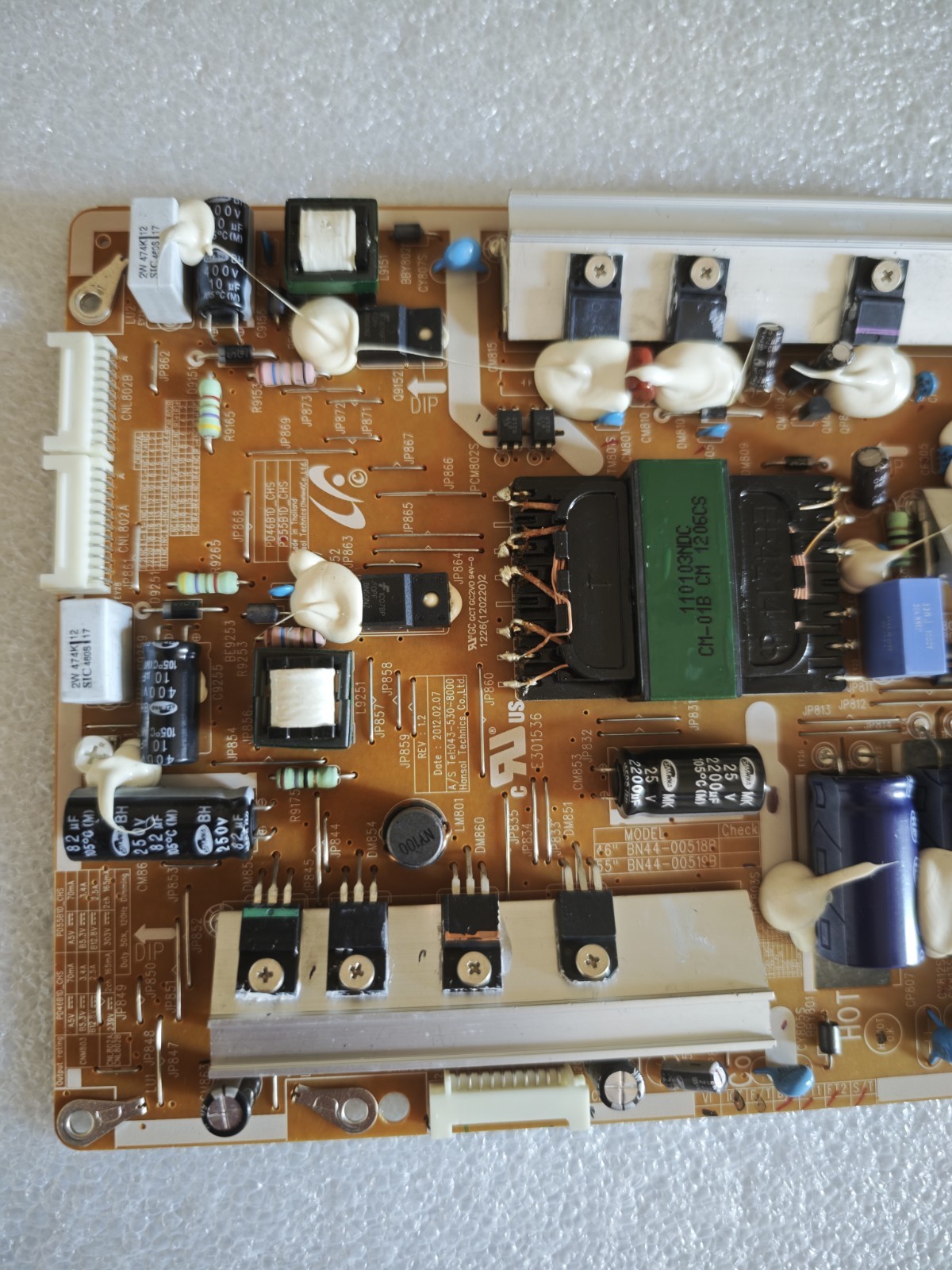 Samsung BN44-00519B PD55B1D_CHS Alimentatore TV UE55ES6100 UE55ES6300 Testato - immagine 2