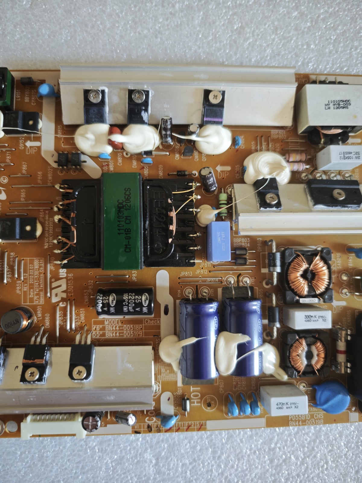 Samsung BN44-00519B PD55B1D_CHS Alimentatore TV UE55ES6100 UE55ES6300 Testato - immagine 3