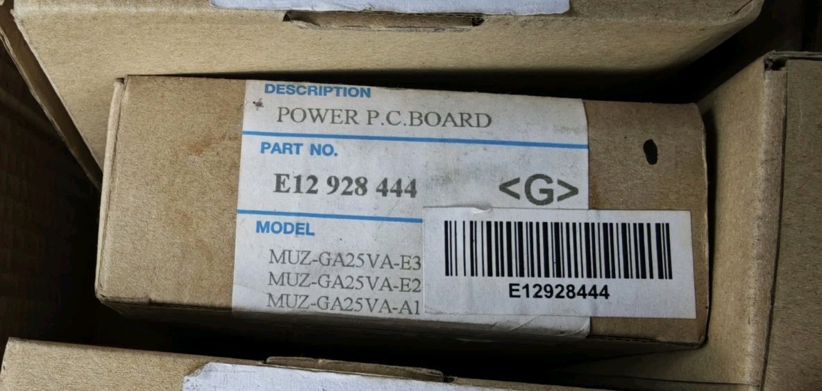Mitsubishi E12 928 444 Power P.C. Board MUZ-GA25VA Scheda Originale OEM