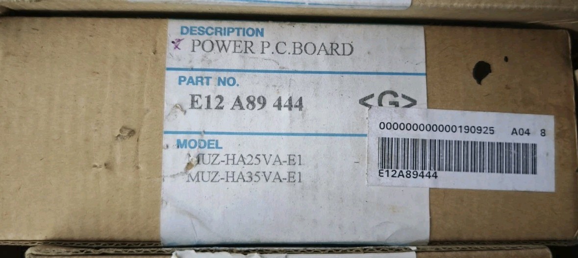 Scheda Elettronica Mitsubishi E12A89444 Power P.C. Board MUZ-HA25VA HA35VA