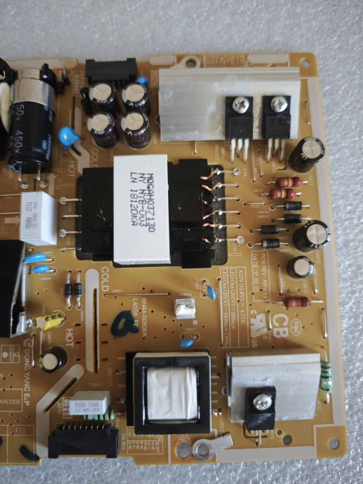 Samsung BN44-00806A L40S6_FDY Power Supply Board TV Tested Working - immagine 4