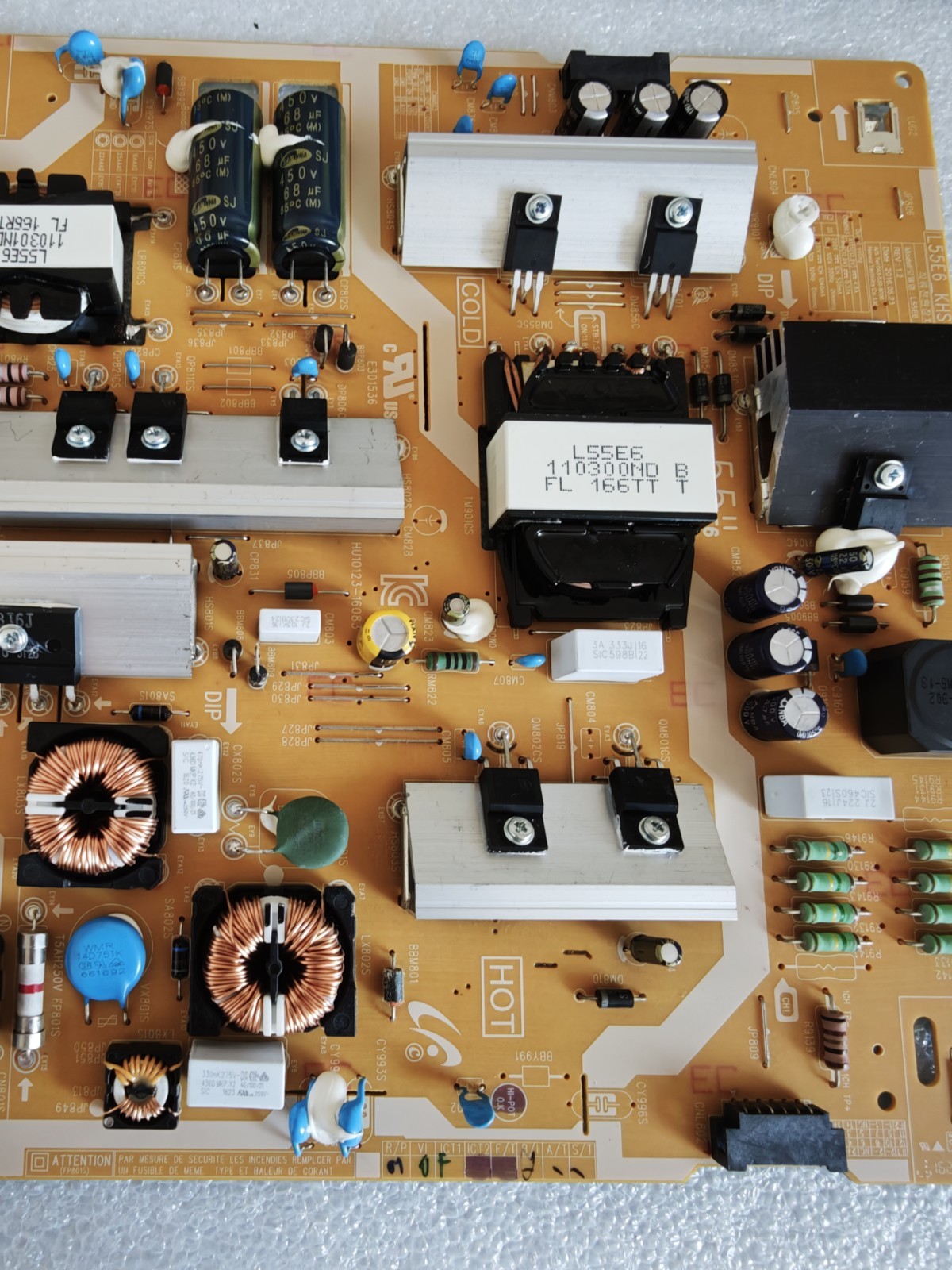 Samsung BN44-00876A L55E6_KHS Power Supply PSU Board TV Tested Working - immagine 3