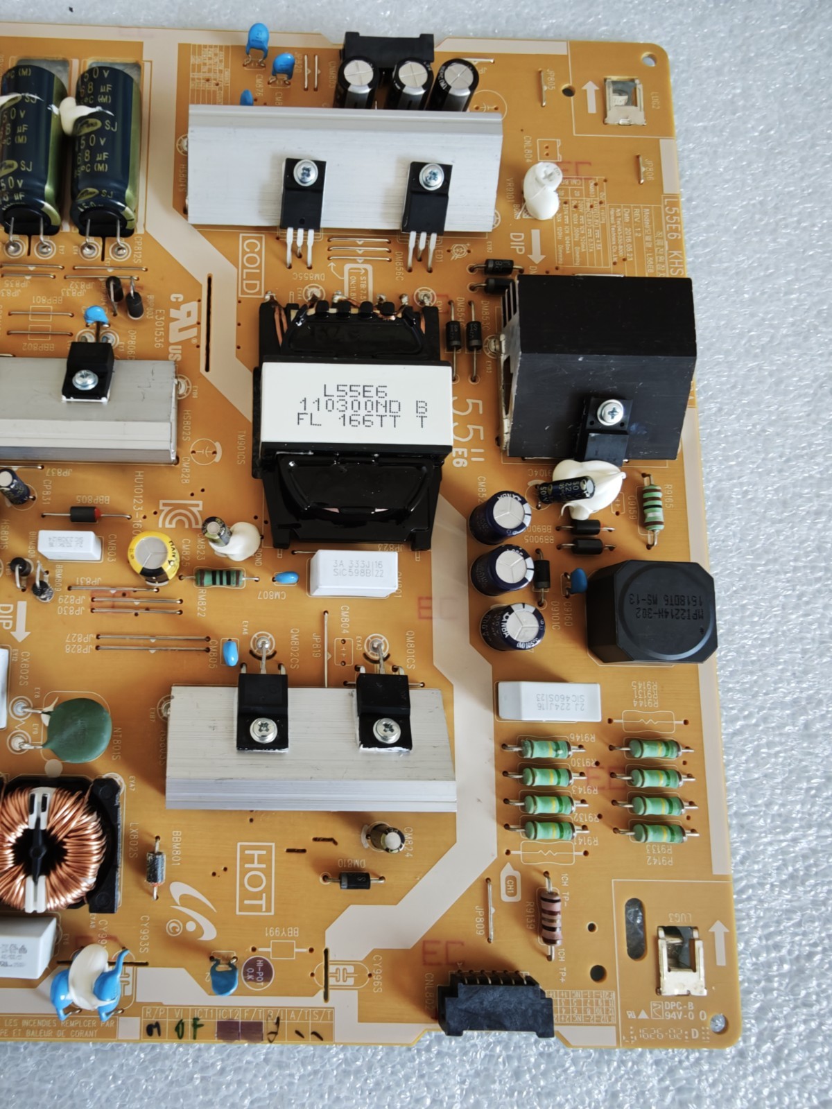 Samsung BN44-00876A L55E6_KHS Power Supply PSU Board TV Tested Working - immagine 4