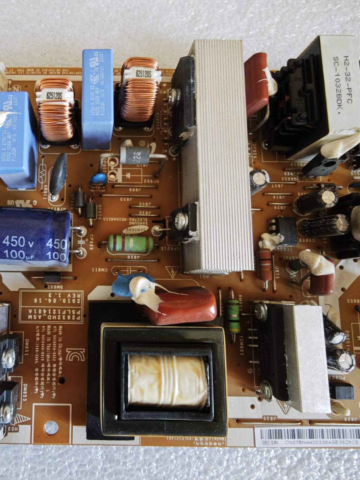 Samsung BN44-00338A PSLF121401A Power Supply Board TV Tested Working - immagine 3