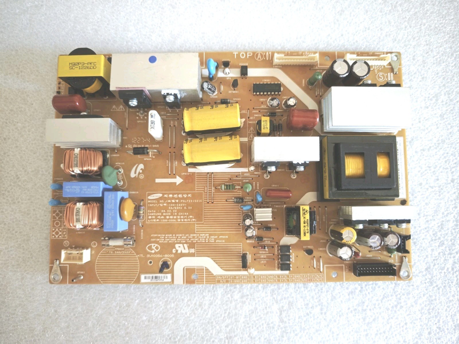 Samsung BN44-00216A PSLF231501C Power Supply Board TV Tested Working