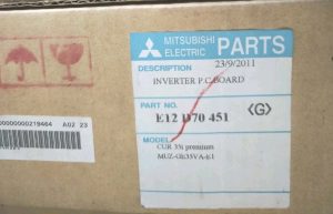 Mitsubishi Electric E12 D70 451 Scheda Inverter PCB MUZ-GE35VA-E1 Originale