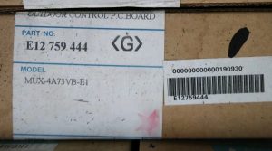 Mitsubishi E12759444 Outdoor Control PCB MUX-4A73VB-E1