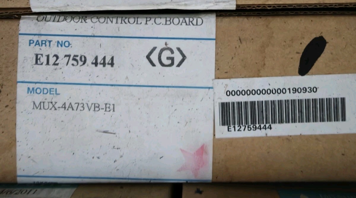 Mitsubishi E12759444 Outdoor Control PCB MUX-4A73VB-E1