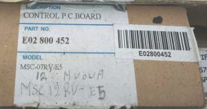 Scheda PCB Mitsubishi E02800452 Control Board MSC-07RV-E5