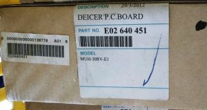 Mitsubishi Electric E02640451 Deicer P.C. Board MUH-30RV-E1 Originale