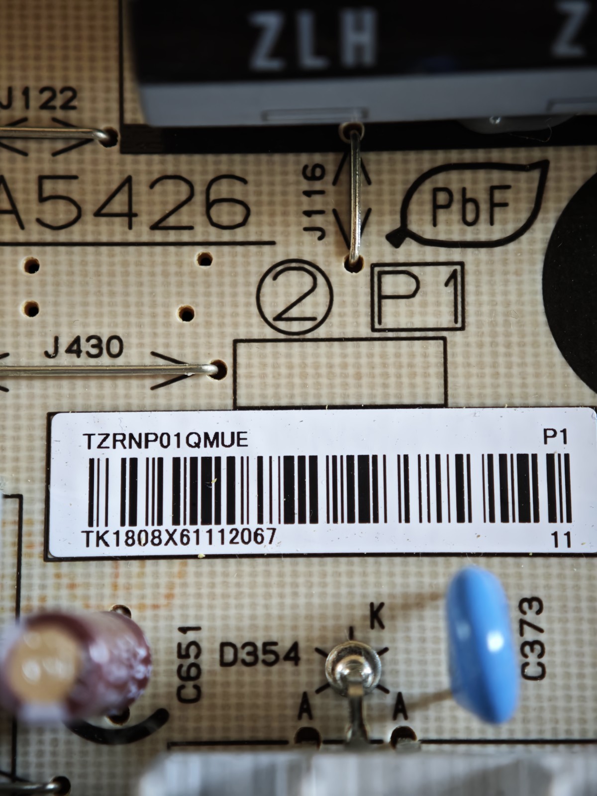 Panasonic TNPA5426 (2) P1 TZRNP01QMUE Power Supply TX-P50VT30E Tested - immagine 6