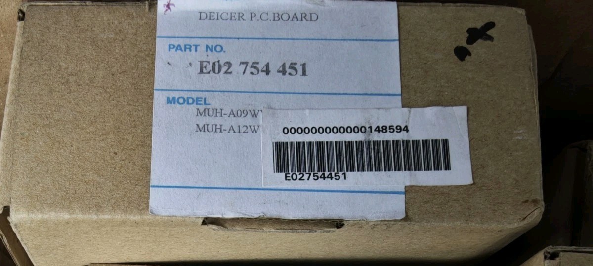 Mitsubishi E02 754 451 Deicer P.C. Board MUH-A09WV MUH-A12WV Originale