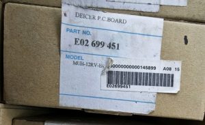 Mitsubishi E02 699 451 Deicer P.C. Board MUH-12RV-E4 Scheda Originale