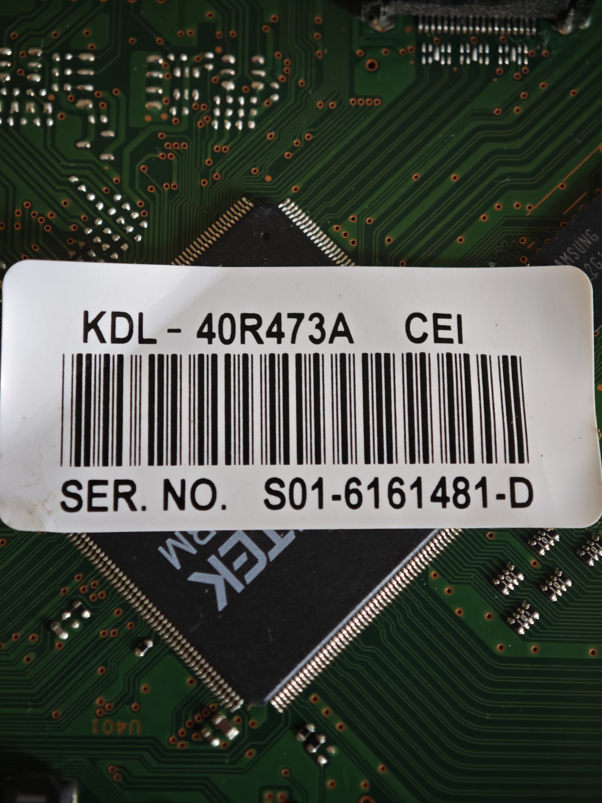 Sony Y200A540A Main Board KDL-40R473A CEI Tested Working - immagine 2