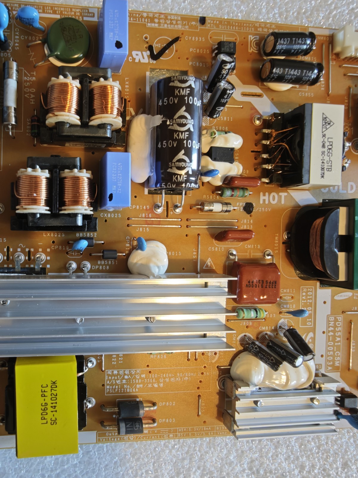 Samsung BN44-00503A PD55A1_CSM Power Supply Board TV Tested Working - immagine 4